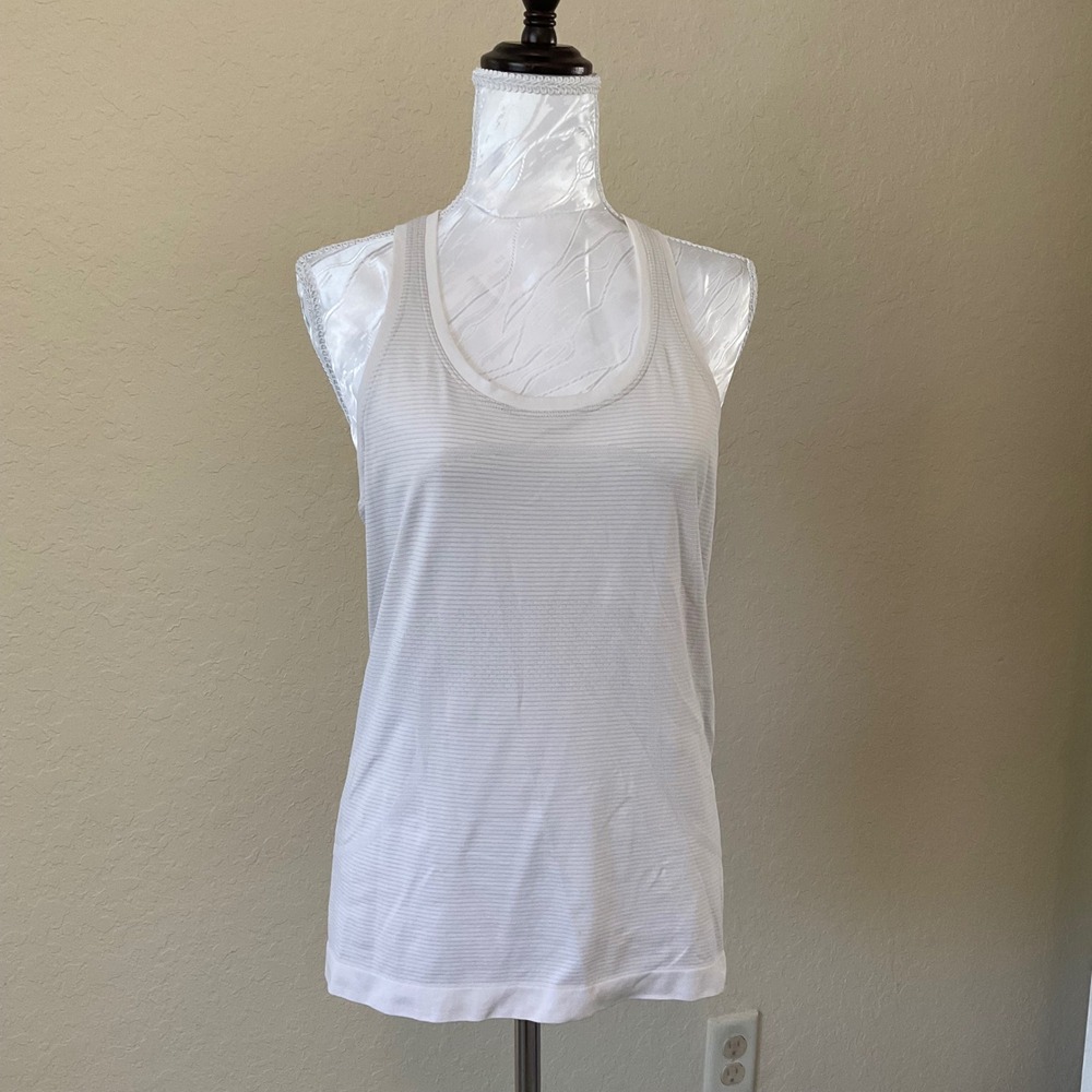 Lululemon Swiftly Tech Racerback Tank Top Womens White Seamless Athletic Top